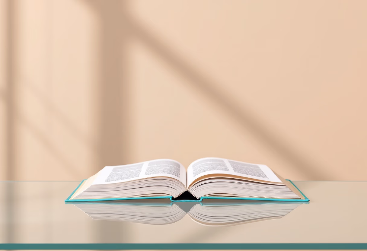 background image of an open book on a desk (for a web design agency)